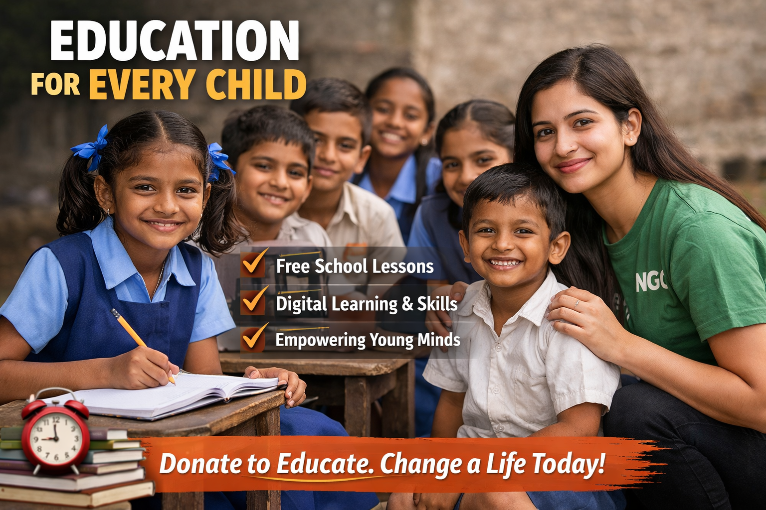 Free Education for Underprivileged Children by Jitva Foundation